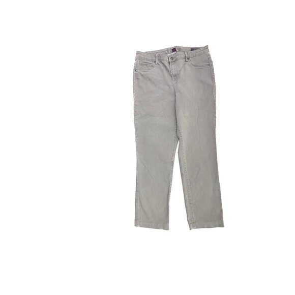 Gloria Vanderbilt Sadie Slim Women's size 14P Gray Denim jeans - Picture 1 of 5